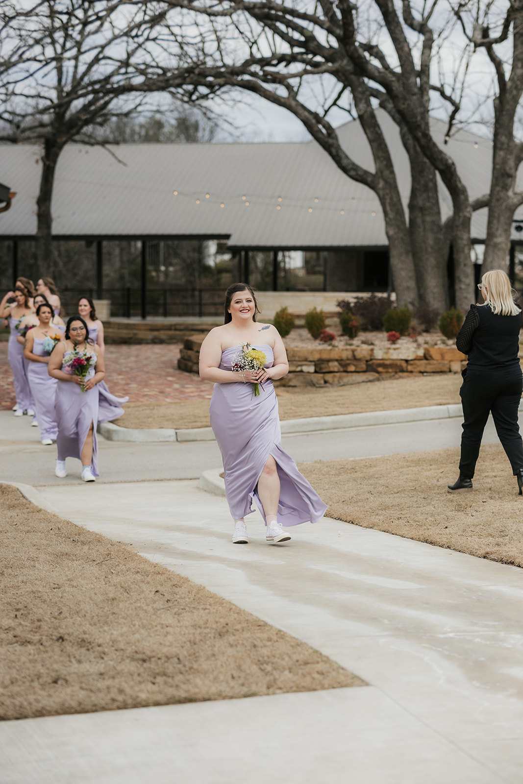 couple has a wedding ceremony outdoors at Discoveryland Ranch