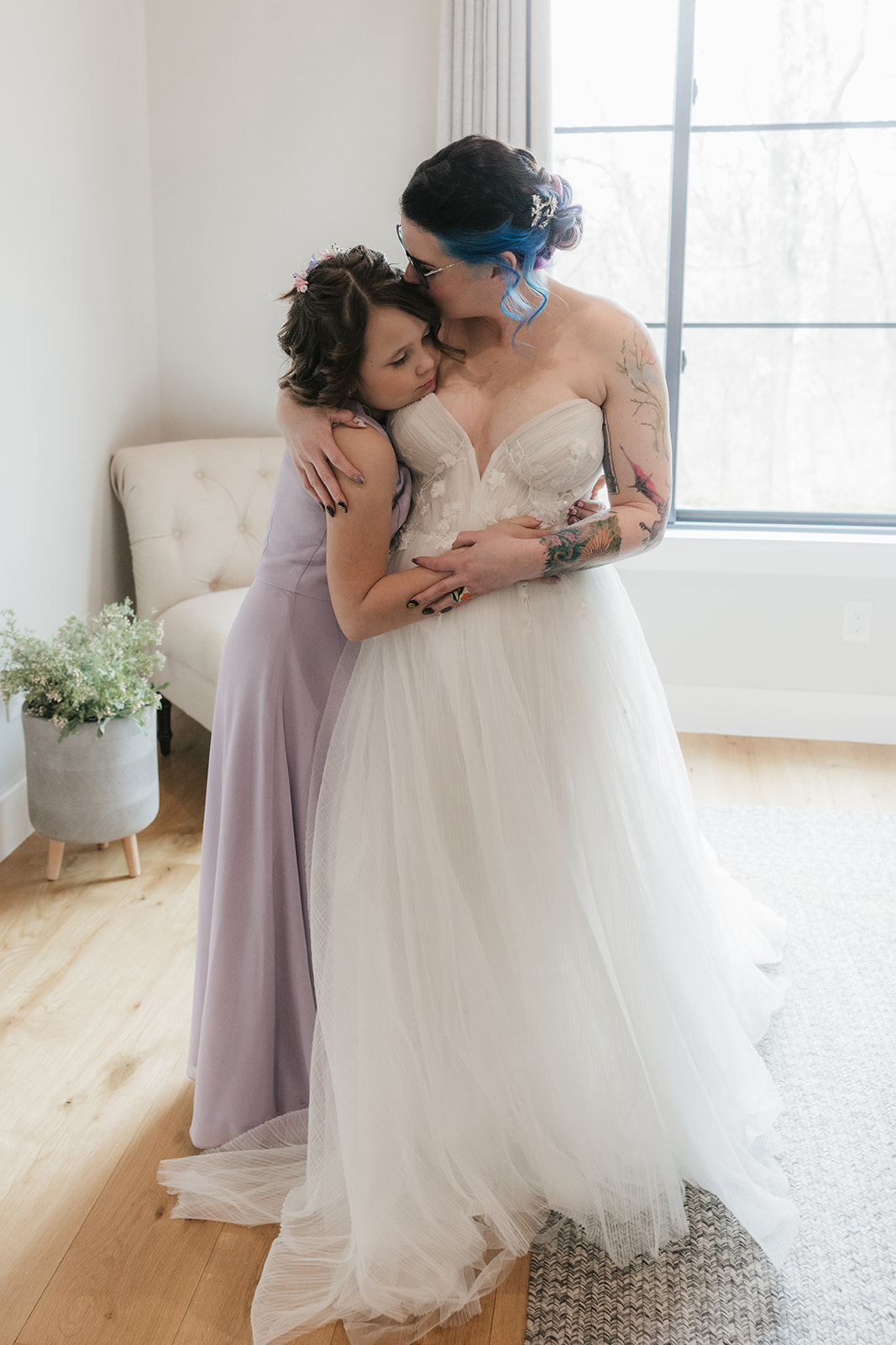 bride getting ready for her wedding at Discoveryland Ranch