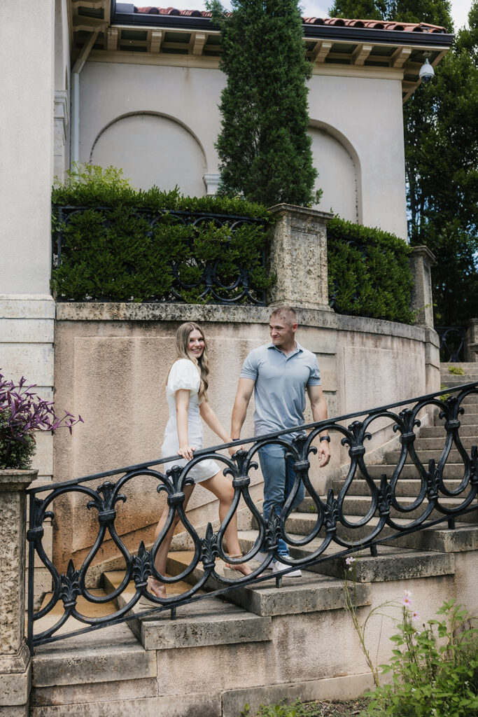 cute picture of the newly engaged couple at their dream session