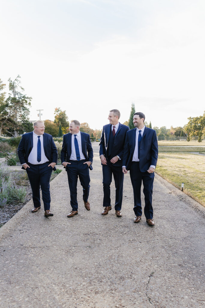 Picture of the groom and his groomsmen
