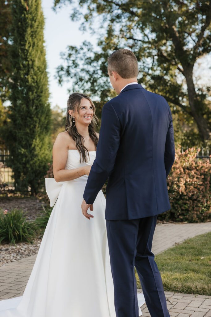 bride and groom emotional during their vows