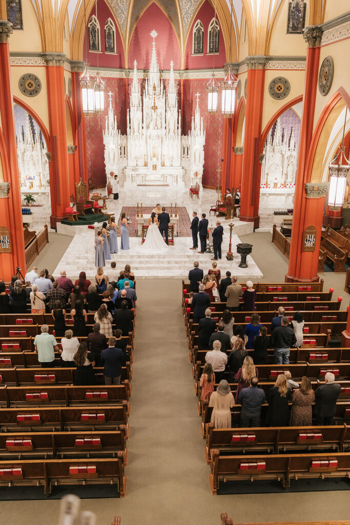 Sweet and intimate wedding ceremony