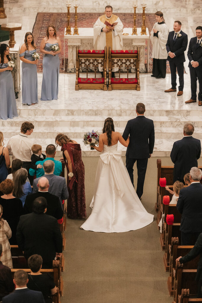 bride and groom at their dream wedding ceremony
