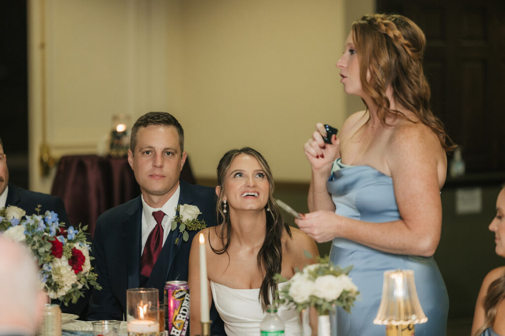 newlyweds at their dream reception