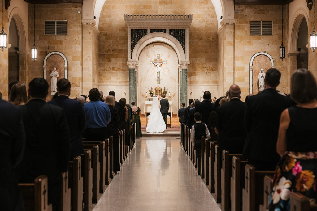 bride and groom at their dream wedding ceremony