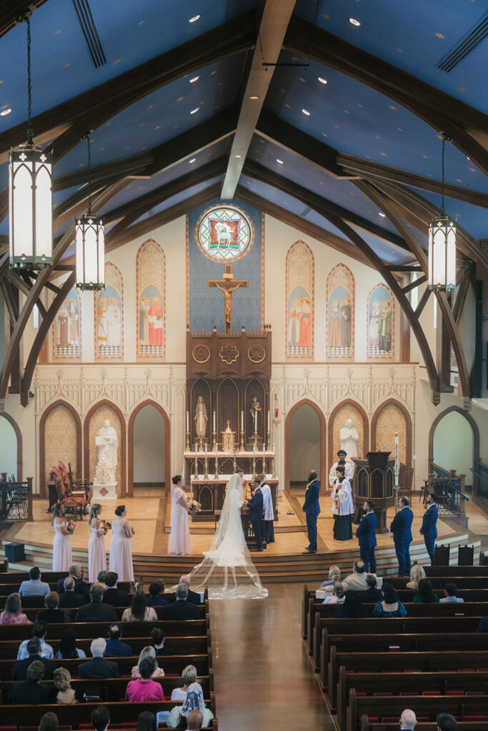 bride and groom at their dream ceremony