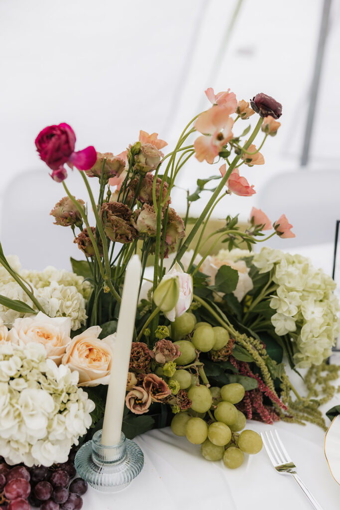 Stunning florals at the reception