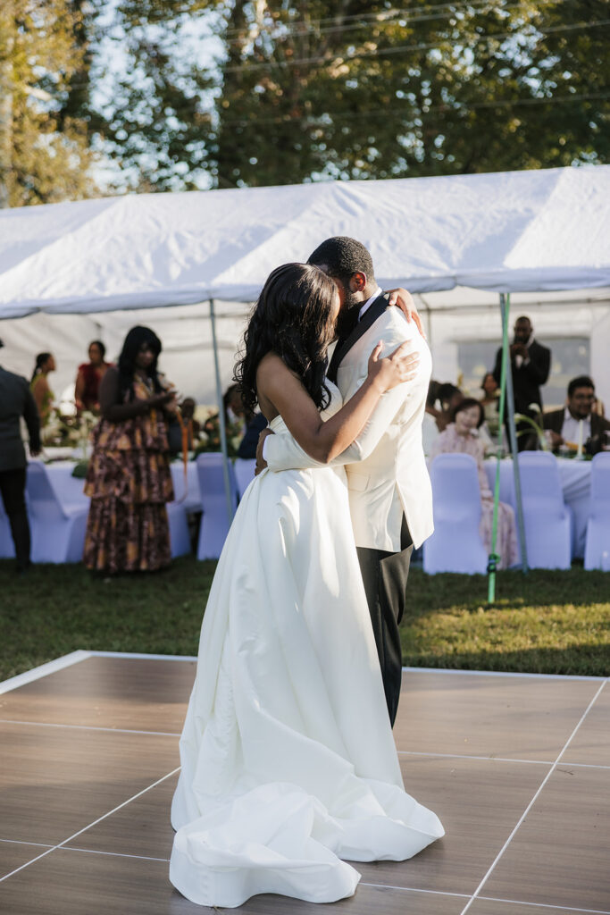 P & A Intimate Tulsa Backyard Wedding