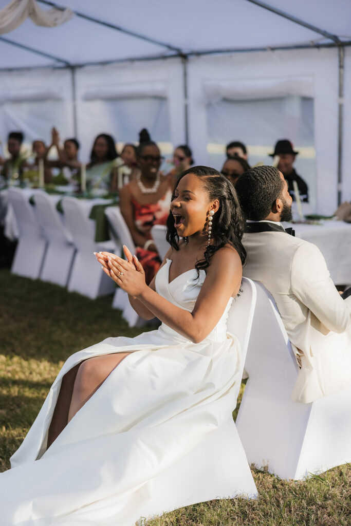 Fun games at the reception