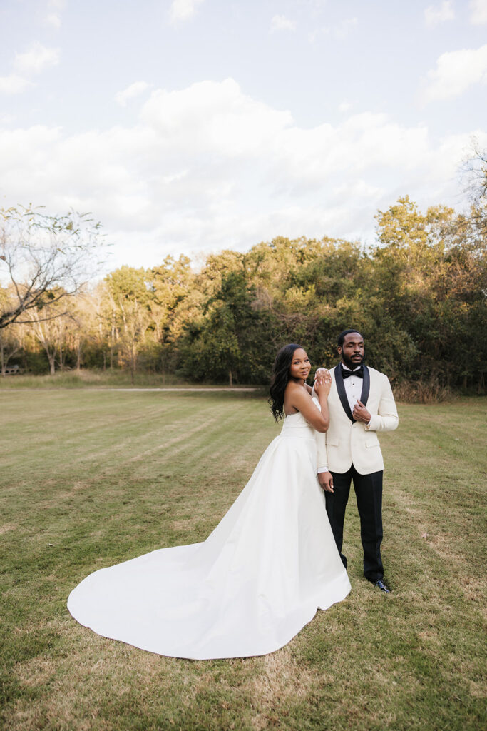 Stunning golden hour bridal portraits