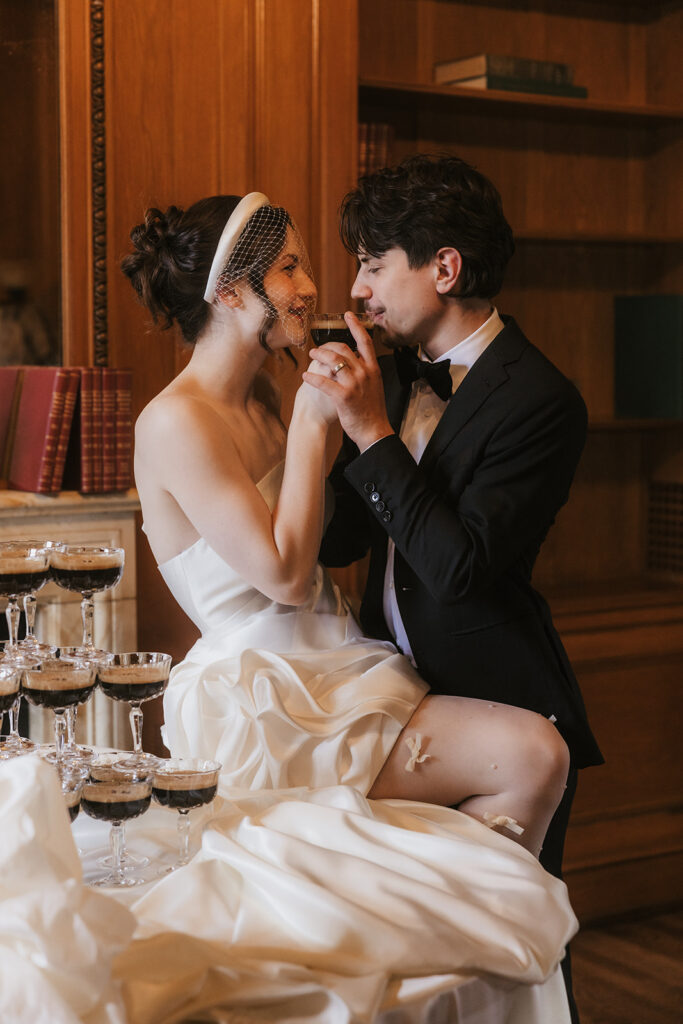 bride and groom at their dream bridal photos