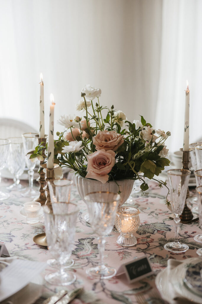 stunning florals at the wedding reception