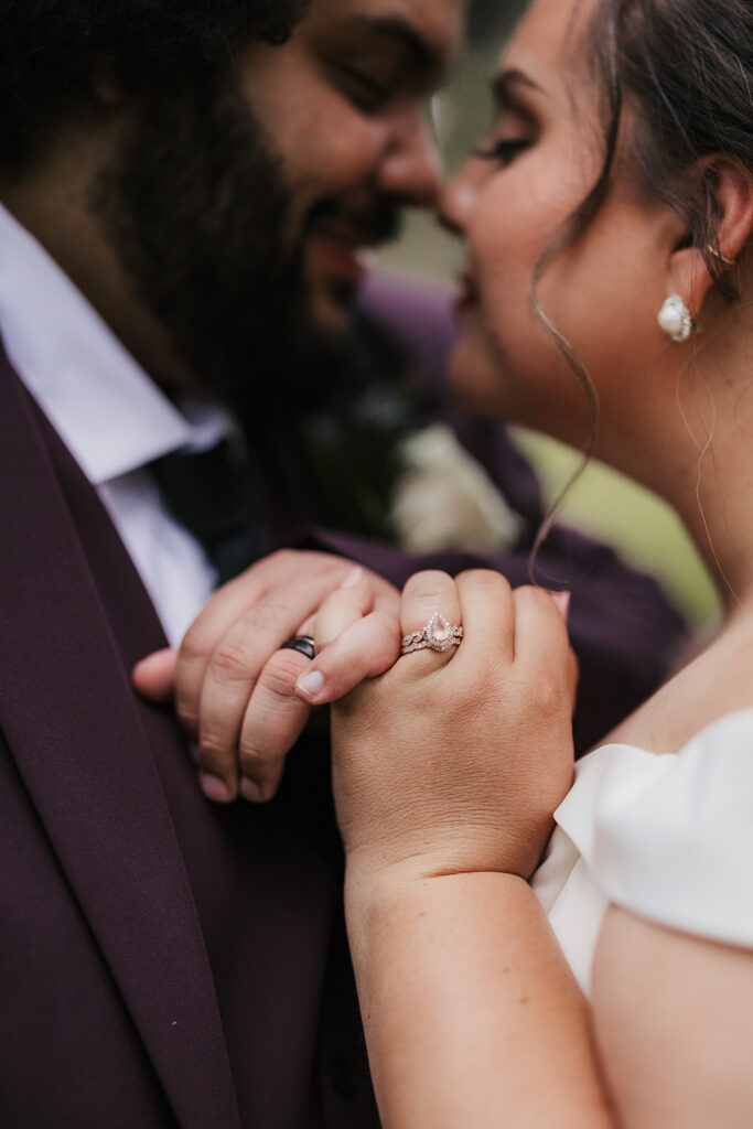 beautiful closeup shot of the wedding rings