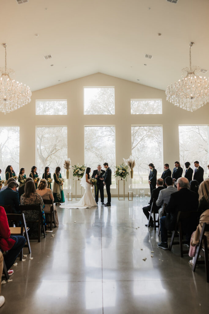 bride and groom emotional during their dream ceremony