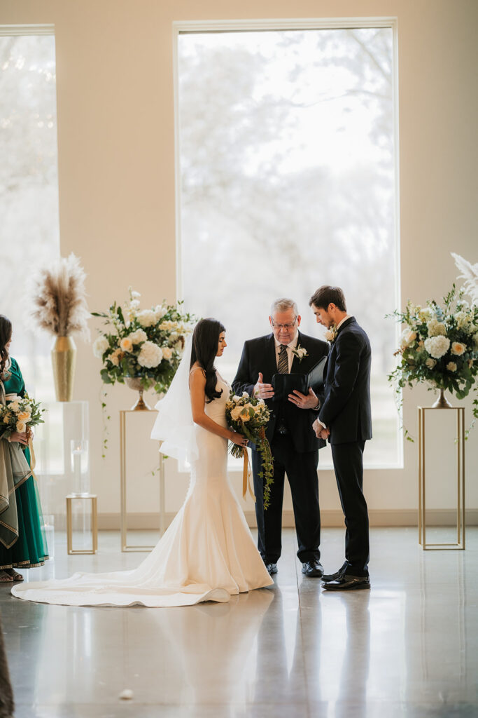 cute picture of the bride and groom at their dream intimate wedding