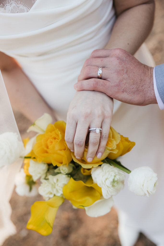 stunning closeup shot of the wedding ring