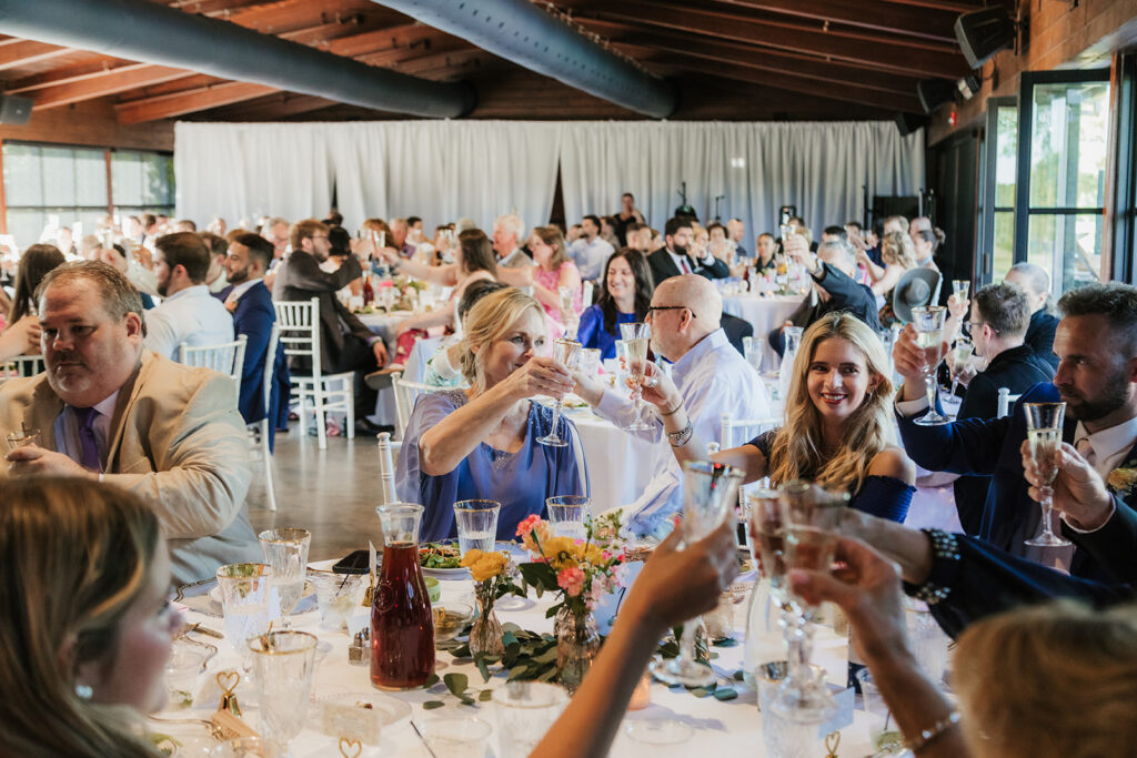guests at the wedding reception