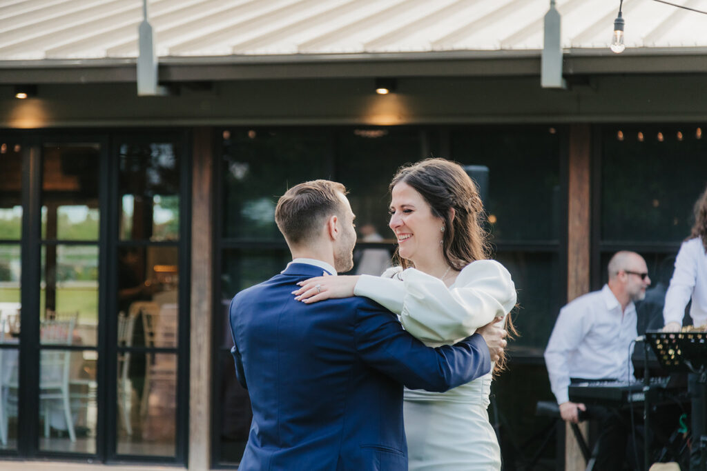 happy couple at their dream reception