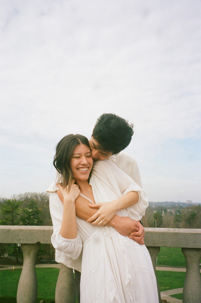 romantic engagement photos