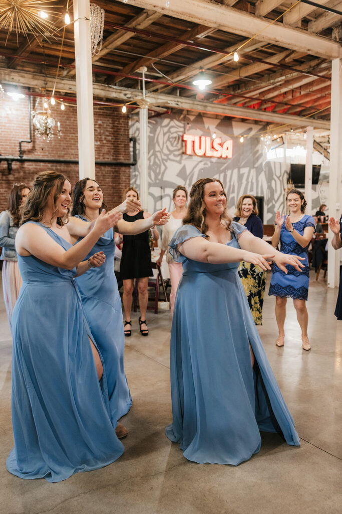 fun wedding reception party in tulsa