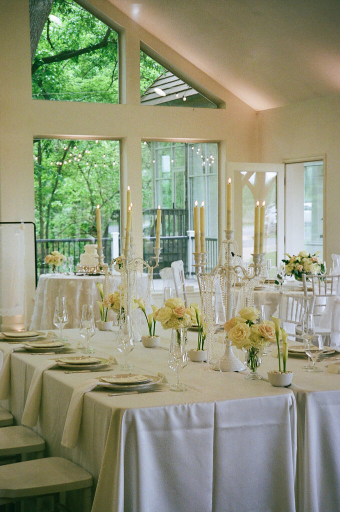 elegant and timeless wedding reception decor
