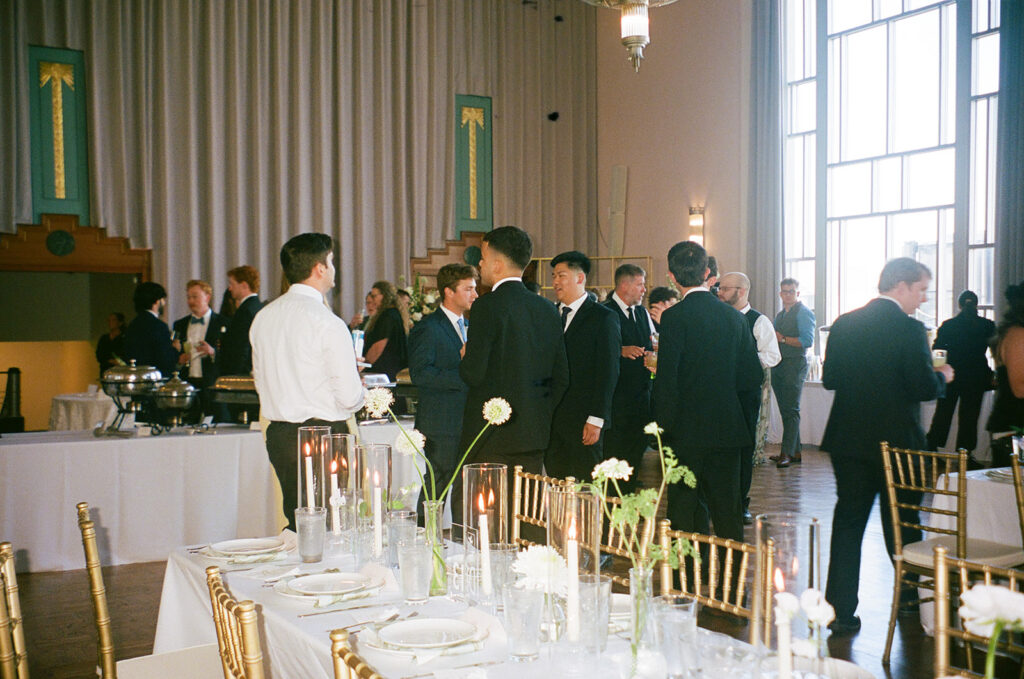 guests at the wedding reception