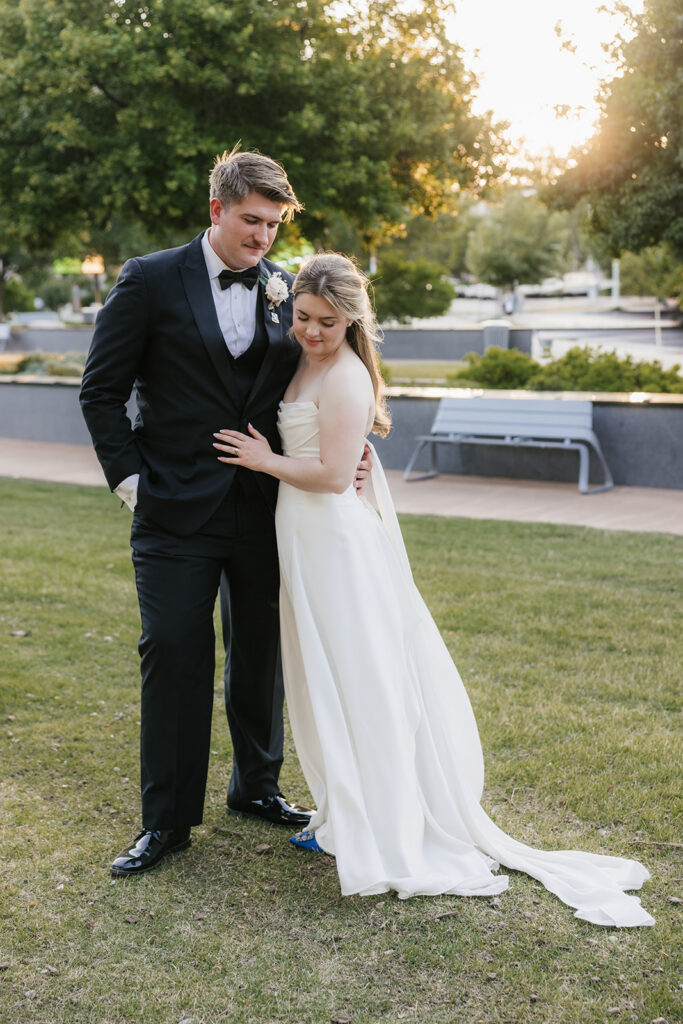 happy couple at their dream wedding