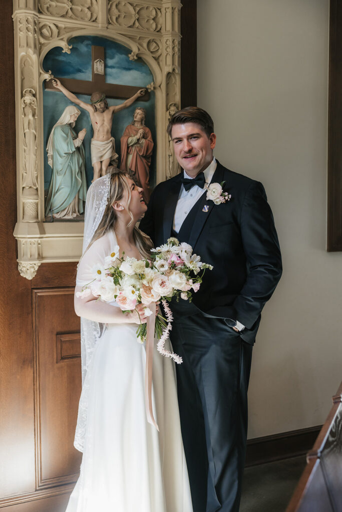 couple at their dream wedding in oklahoma