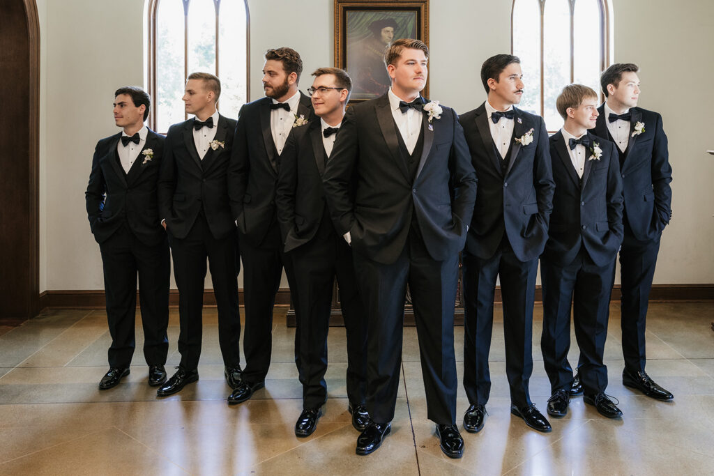 picture of the groom and his friends