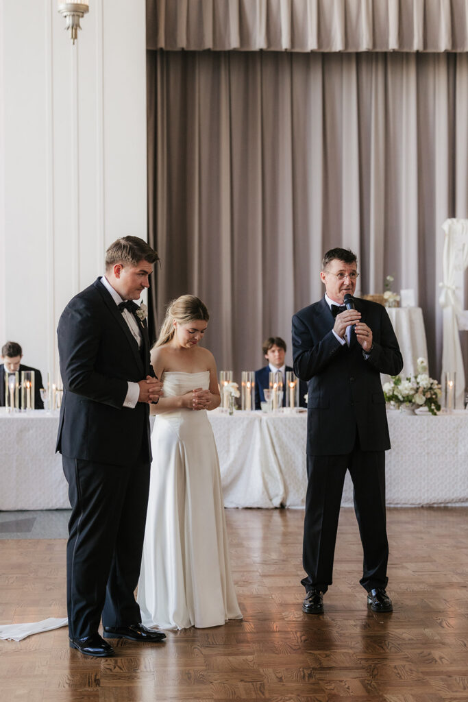 newlyweds at their dream wedding reception
