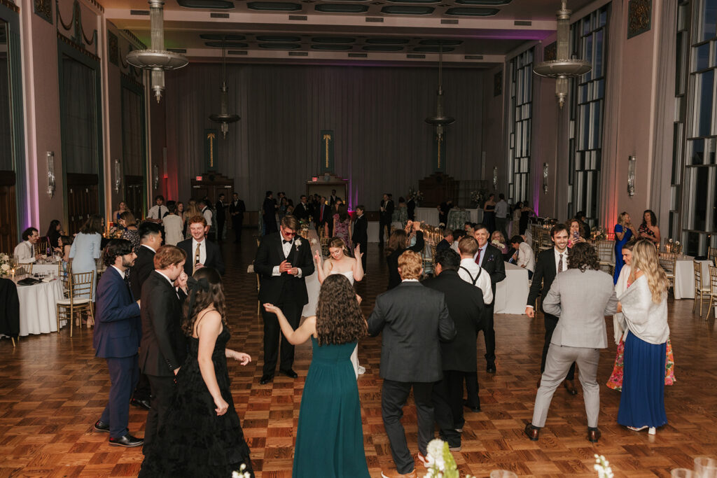 fun wedding reception party