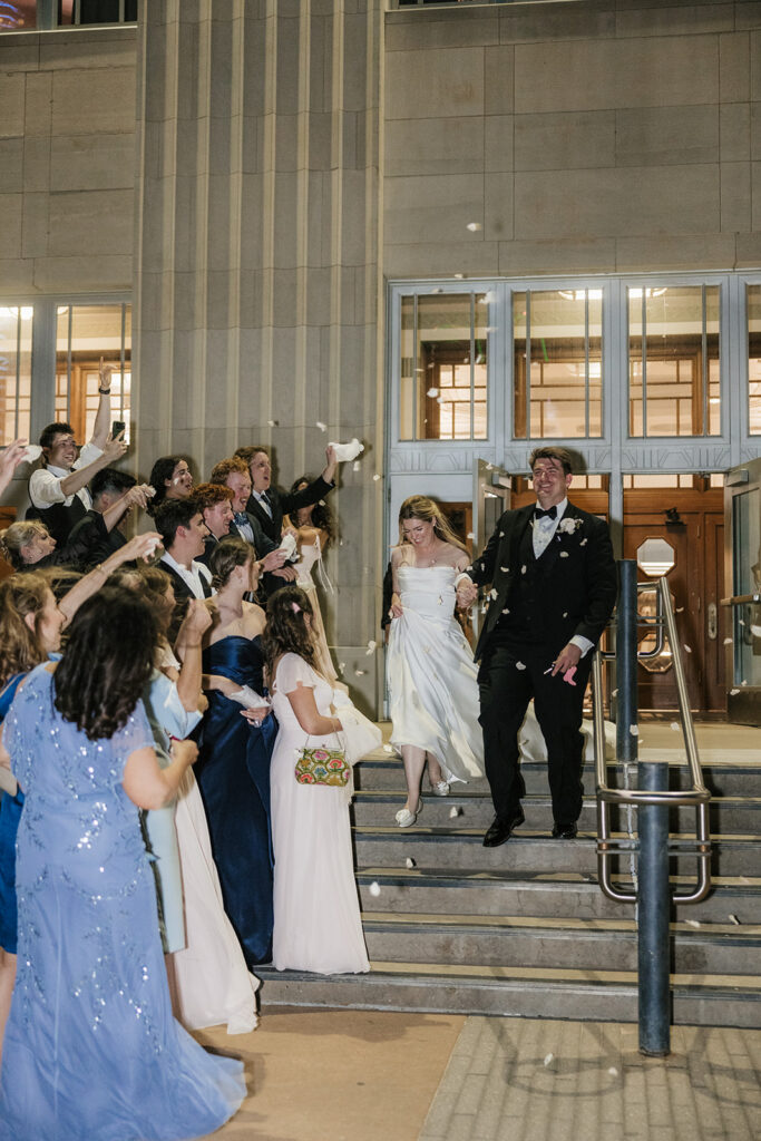 newlyweds sendoff