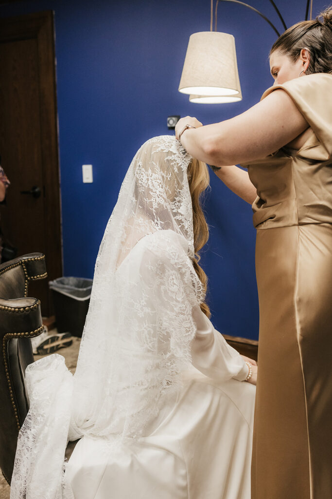 bride getting ready for her dream wedding