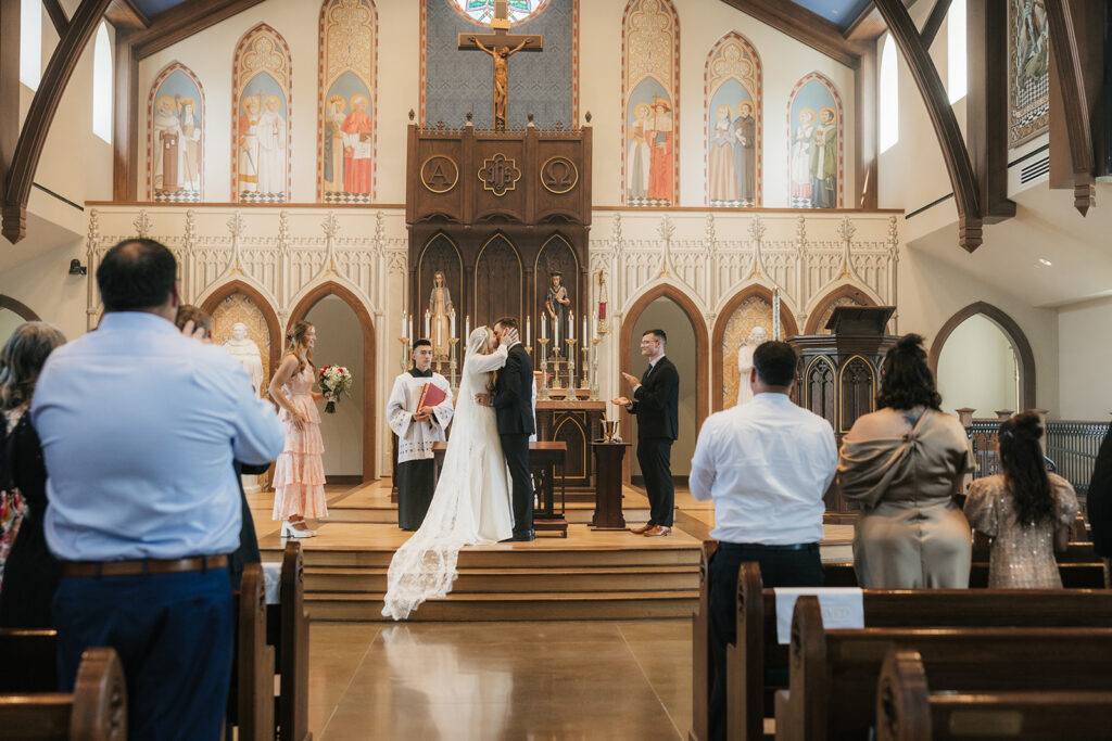 intimate and romantic wedding ceremony in tulsa