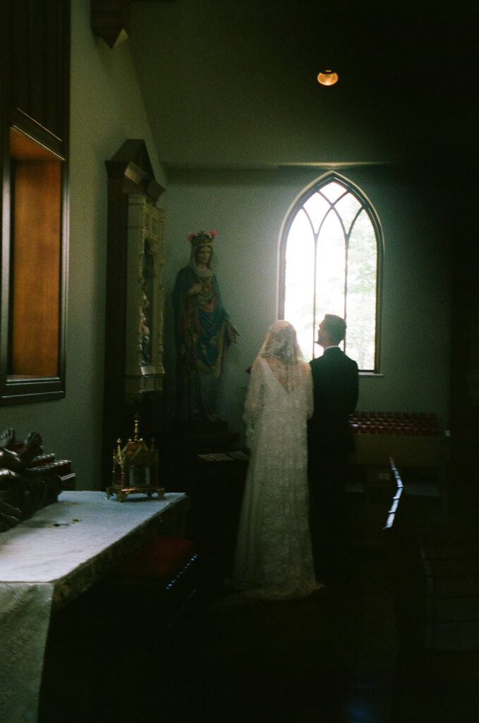 cute picture of the bride and groom hugging
