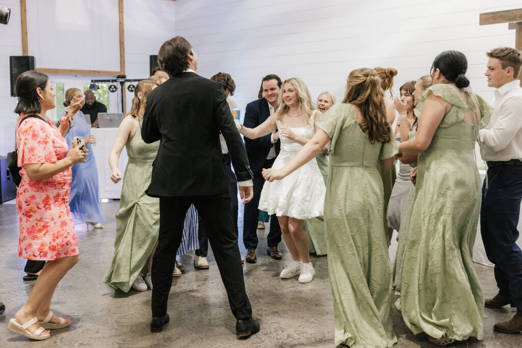 fun wedding reception party