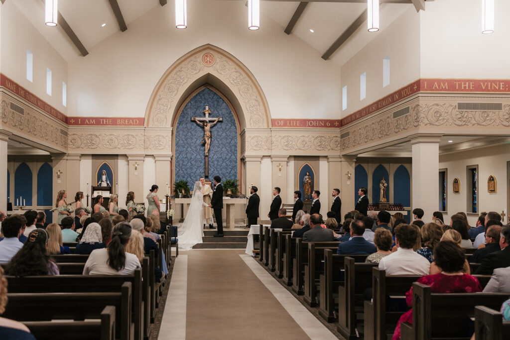 A Beautiful University of Arkansas Catholic Wedding (And How We Made the Most of Every Moment)