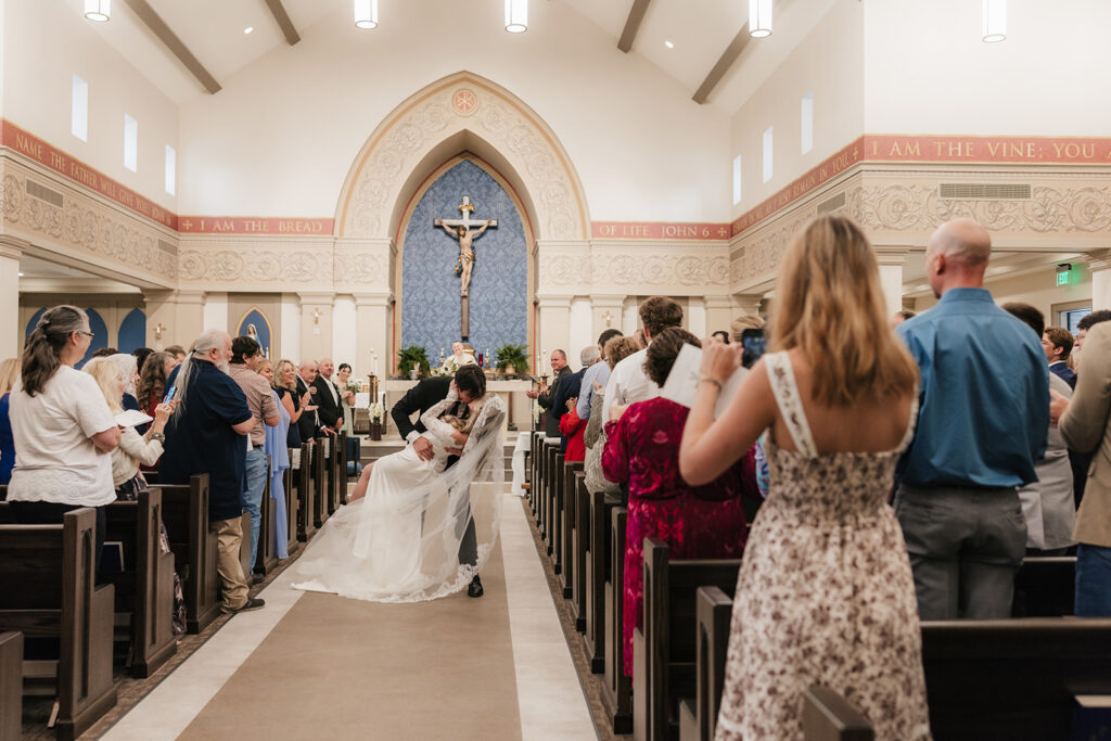 A Beautiful University of Arkansas Catholic Wedding (And How We Made the Most of Every Moment)