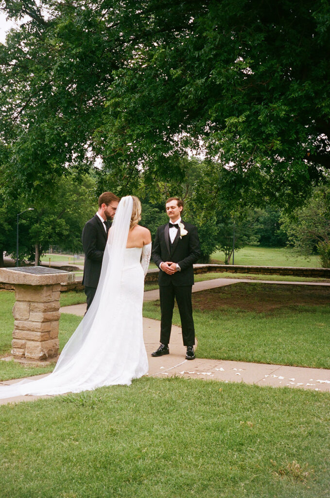 cute picture of the bride and groom at their dream ceremony