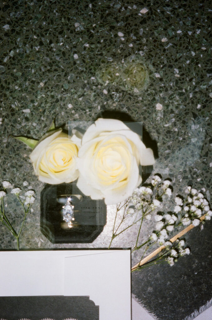 closeup shot of the wedding ring