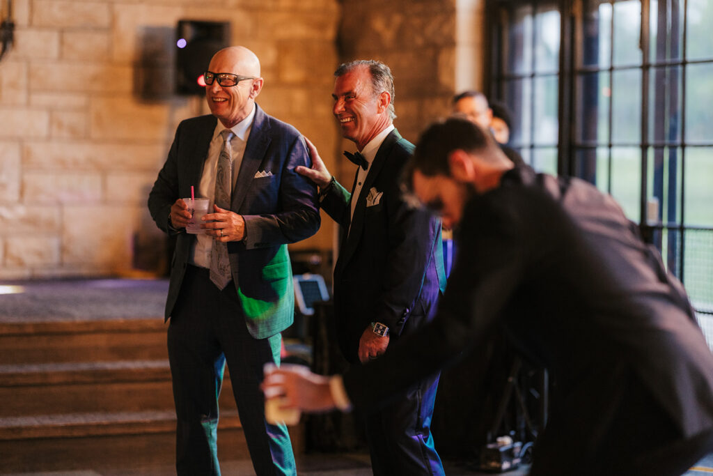 lively wedding reception party