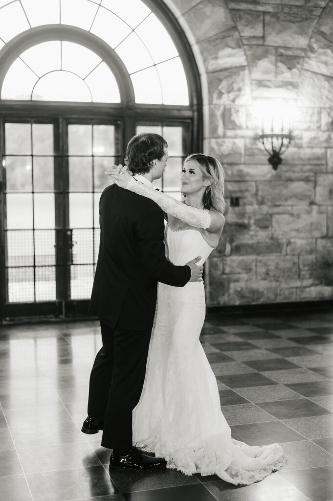 newlyweds at their dream wedding reception