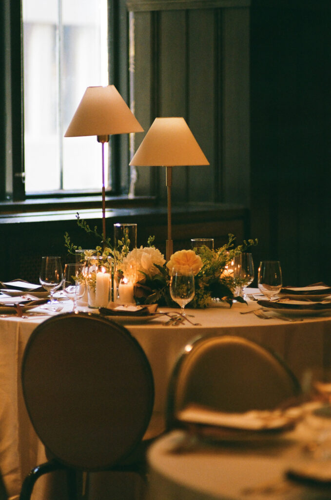 elegant timeless wedding reception details