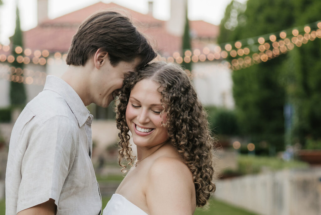 Philbrook Museum Engagement Photos | A European-Inspired Session in Tulsa