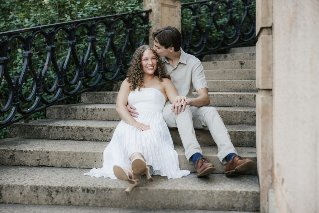 Philbrook Museum Engagement Photos | A European-Inspired Session in Tulsa