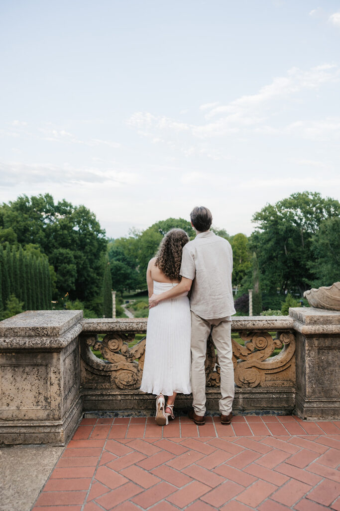 Philbrook Museum Engagement Photos | A European-Inspired Session in Tulsa
