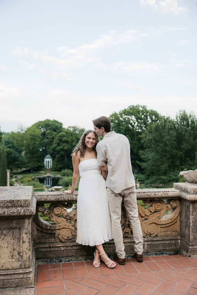 Philbrook Museum Engagement Photos | A European-Inspired Session in Tulsa