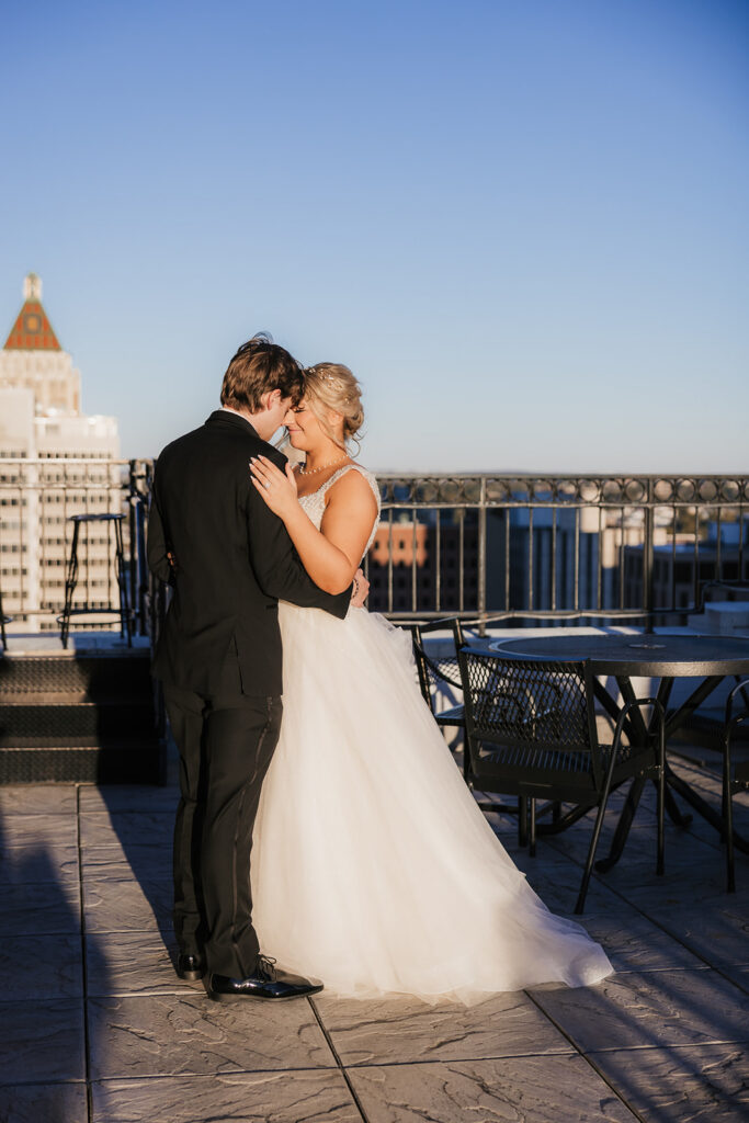 romantic golden hour bridal portraits in oklahoma