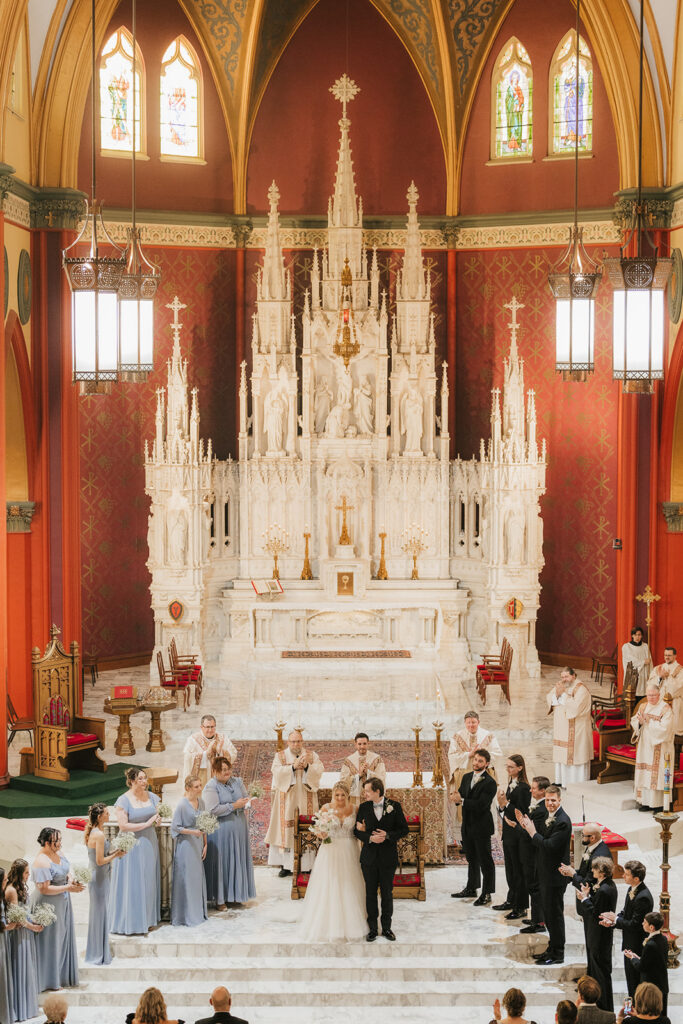 bride and groom at their dream wedding ceremony