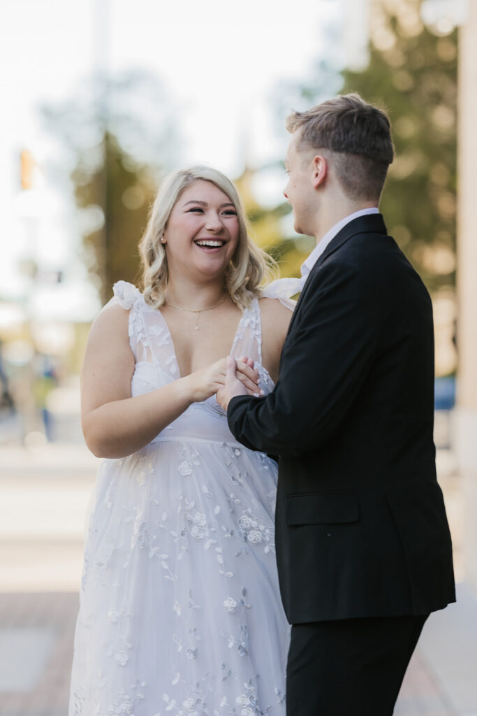 newly engaged couple at their dream engagement session